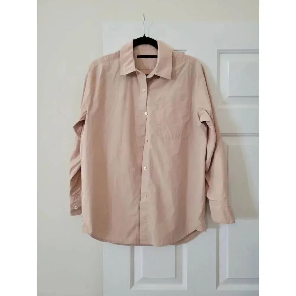 Jenni Kayne Boyfriend Shirt XXS, Beige